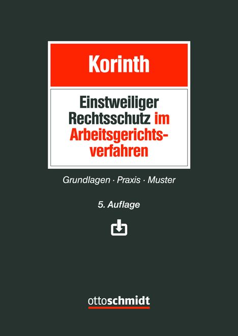 Michael H. Korinth: Einstweiliger Rechtsschutz im Arbeitsgerichtsverfahren, Buch