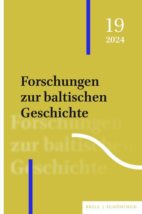 Forschungen zur baltischen Geschichte, Buch