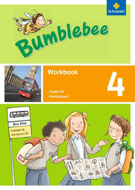 Bumblebee 4. Workbook 4 plus Portfolioheft und Pupil's Audio-CD, Buch