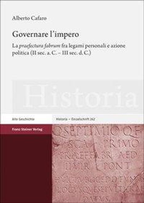 Alberto Cafaro: Cafaro, A: Governare l'impero, Buch