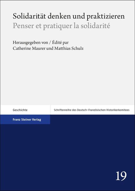 Solidarität denken und praktizieren / Penser et pratiquer la solidarité, Buch