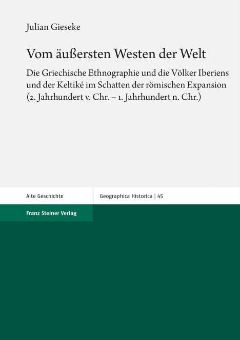 Julian Gieseke: Vom äußersten Westen der Welt, Buch