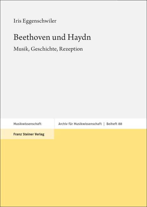 Iris Eggenschwiler: Beethoven und Haydn, Buch