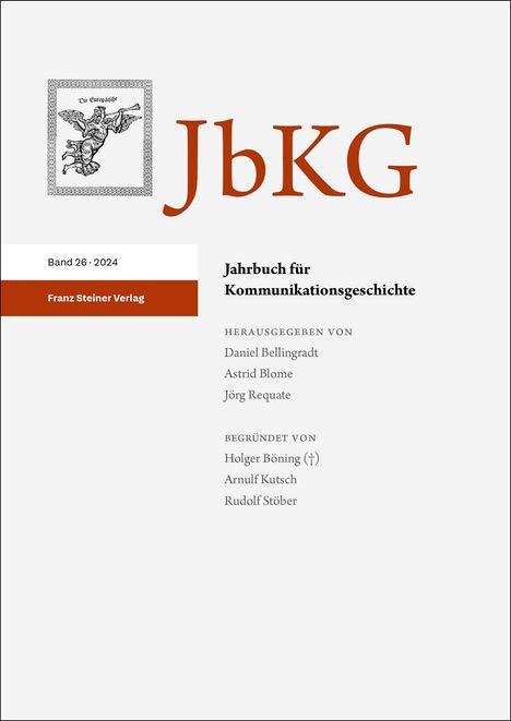 Jahrbuch für Kommunikationsgeschichte 26 (2024), Buch