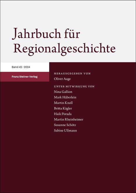 Jahrbuch für Regionalgeschichte 42 (2024), Buch