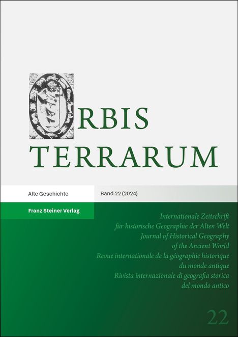 Orbis Terrarum 22 (2024), Buch