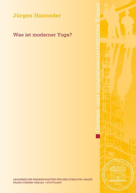 Jürgen Hanneder: Was ist moderner Yoga?, Buch