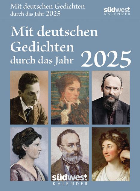 Mit deutschen Gedichten durch das Jahr 2025 - Tagesabreißkalender zum Aufstellen oder Aufhängen, Kalender