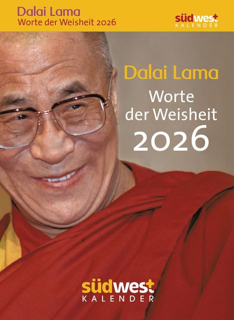 Dalai Lama - Worte der Weisheit 2026 - Tagesabreißkalender zum Aufstellen oder Aufhängen, Kalender