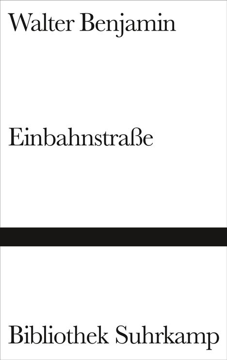 Walter Benjamin: Einbahnstraße, Buch