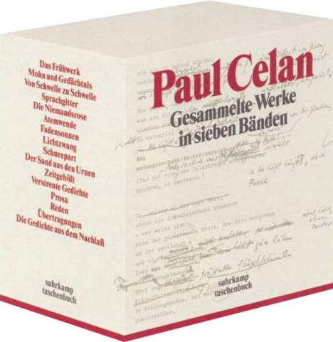 Paul Celan: Gesammelte Werke, 7 Bde., Buch