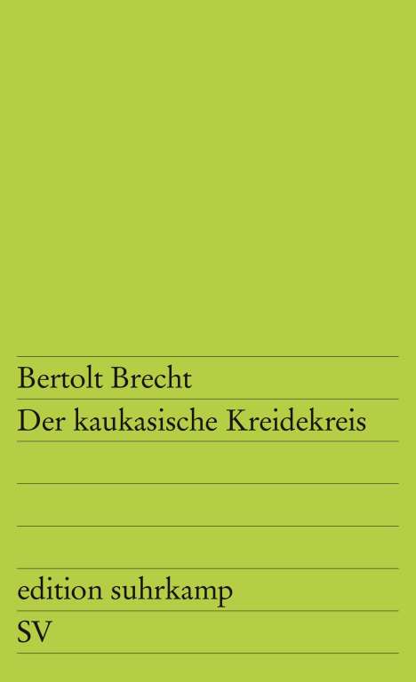 Bertolt Brecht: Der kaukasische Kreidekreis, Buch