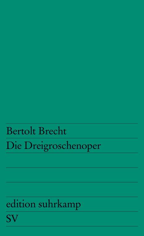 Bertolt Brecht: Die Dreigroschenoper, Buch