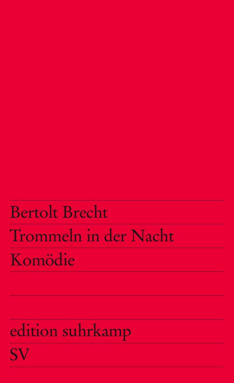 Bertolt Brecht: Trommeln in der Nacht, Buch