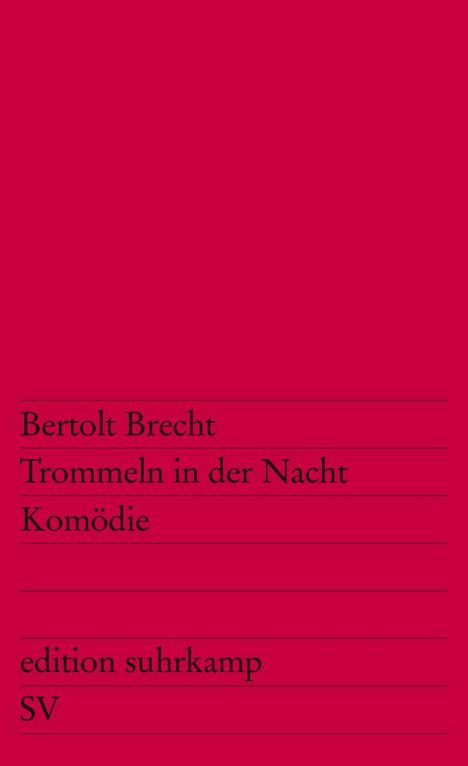 Bertolt Brecht: Trommeln in der Nacht, Buch