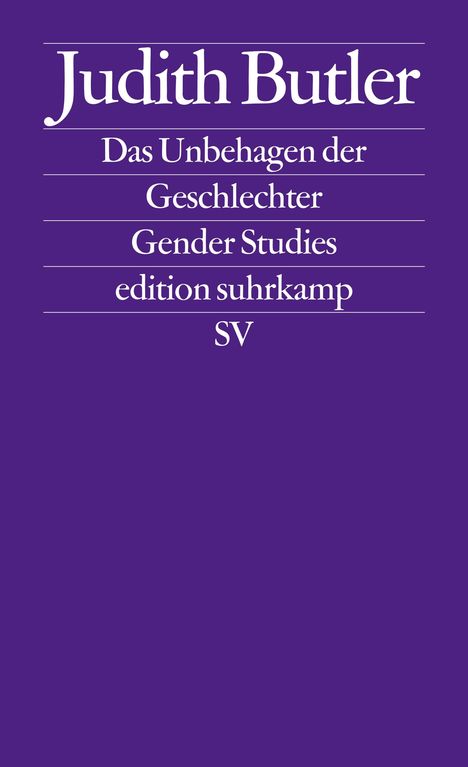 Judith Butler: Das Unbehagen der Geschlechter, Buch