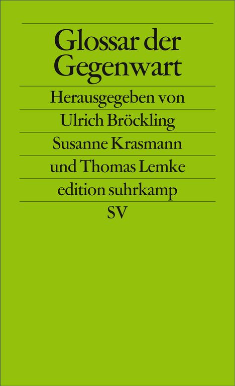 Glossar der Gegenwart, Buch