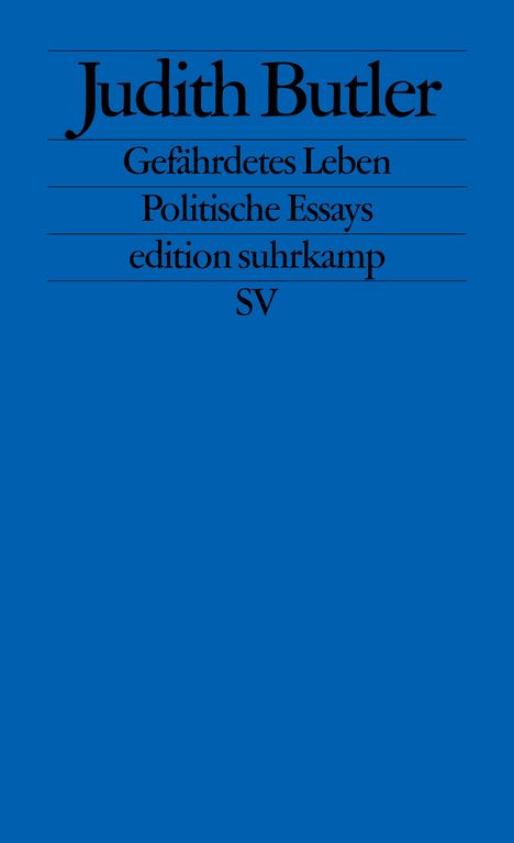 Judith Butler: Gefährdetes Leben, Buch