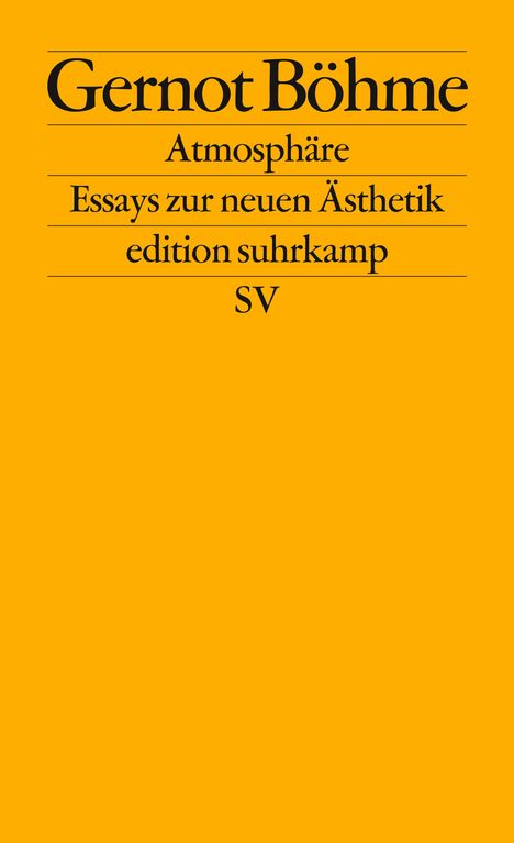 Gernot Böhme: Atmosphäre, Buch