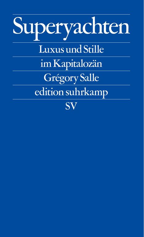 Grégory Salle: Superyachten, Buch