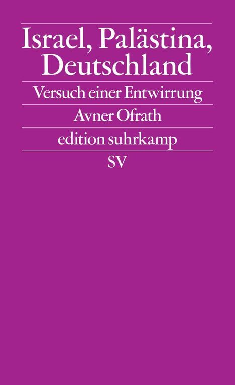 Avner Ofrath: Israel, Palästina, Deutschland, Buch