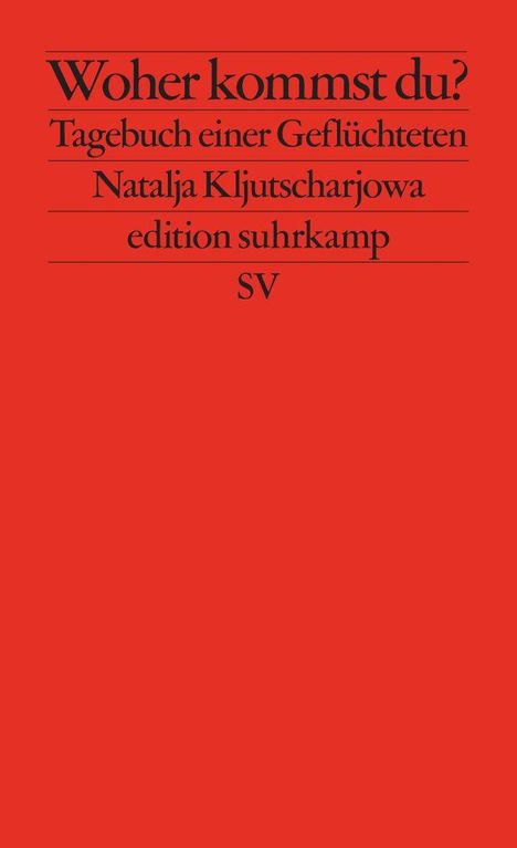 Natalja Kljutscharjowa: Woher kommst du?, Buch