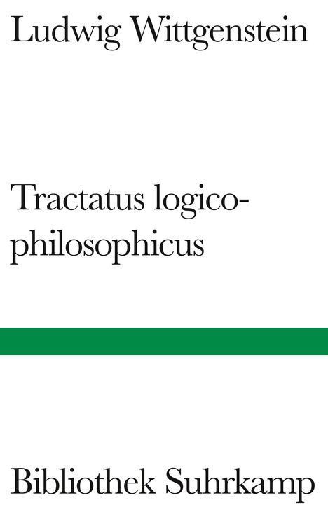 Ludwig Wittgenstein: Tractatus logico-philosophicus, Buch