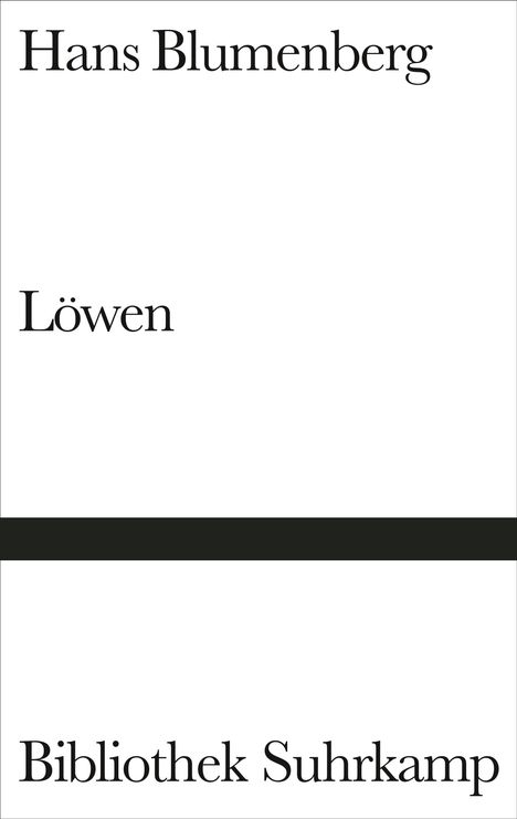 Hans Blumenberg: Löwen, Buch