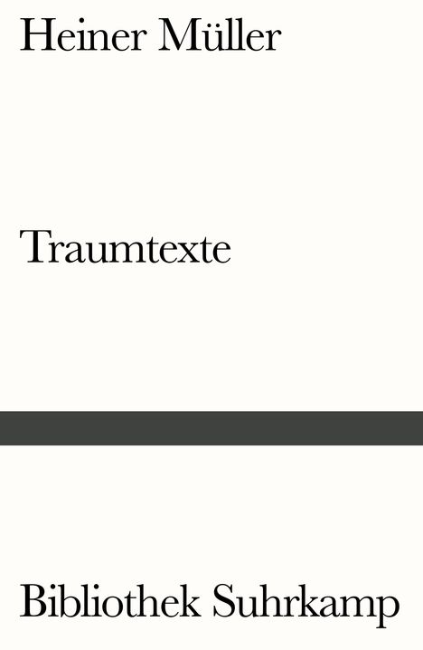 Heiner Müller: Traumtexte, Buch