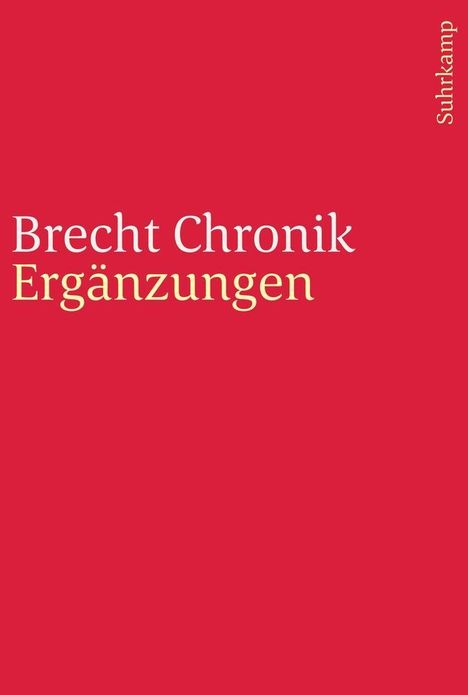 Werner Hecht: Hecht, W: Brecht Chronik 1898-1956, Buch