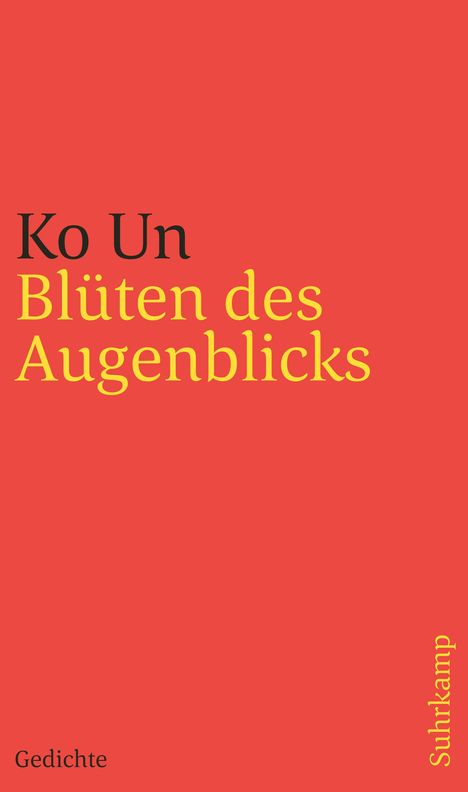 Ko Un: Blüten des Augenblicks, Buch