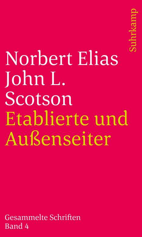 Norbert Elias: Etablierte und Außenseiter, Buch