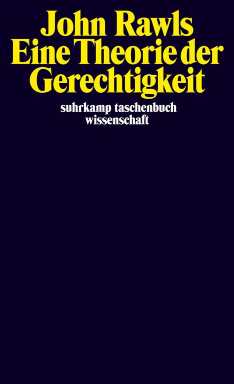 John Rawls: Eine Theorie der Gerechtigkeit, Buch