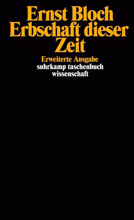 Ernst Bloch: Erbschaft dieser Zeit, Buch