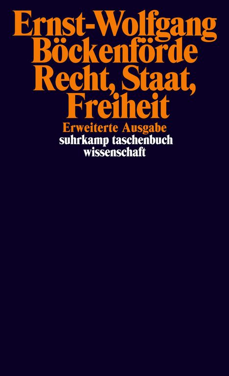 Ernst-Wolfgang Böckenförde: Recht, Staat, Freiheit, Buch