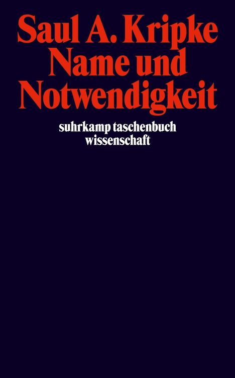 Saul A. Kripke: Name und Notwendigkeit, Buch