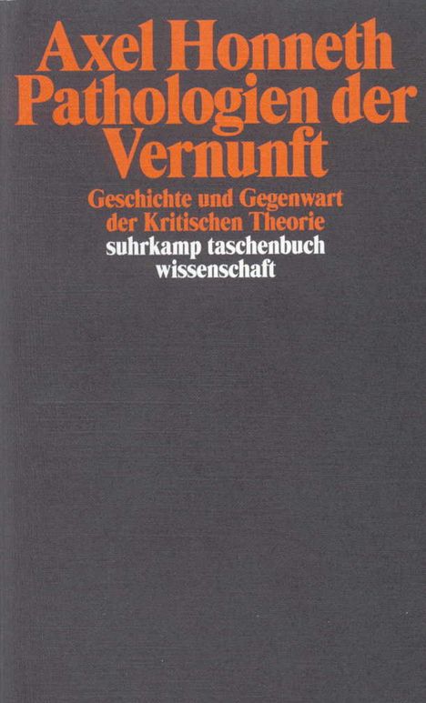 Axel Honneth: Pathologie der Vernunft, Buch