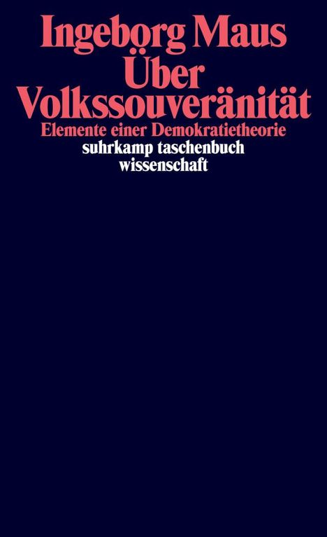 Ingeborg Maus: Über Volkssouveränität, Buch