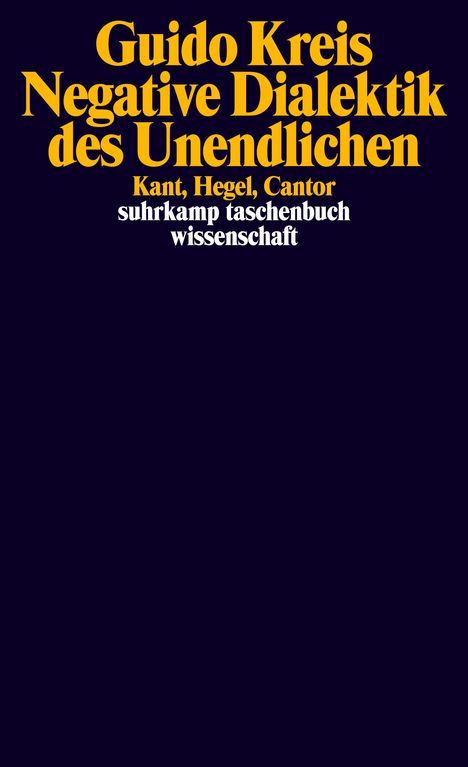 Guido Kreis: Kreis, G: Negative Dialektik des Unendlichen, Buch