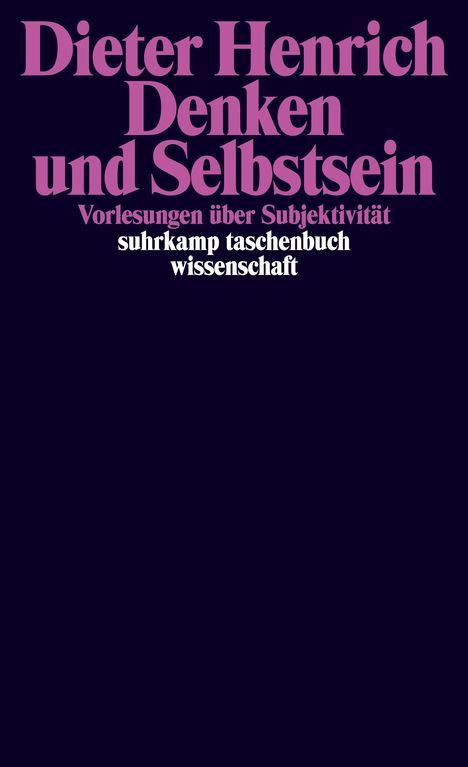 Dieter Henrich: Denken und Selbstsein, Buch