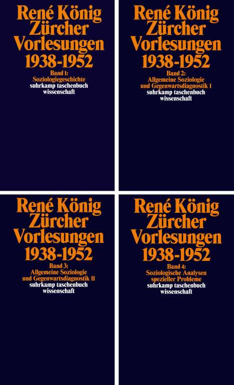 René König: Zürcher Vorlesungen (1938-1952), Buch