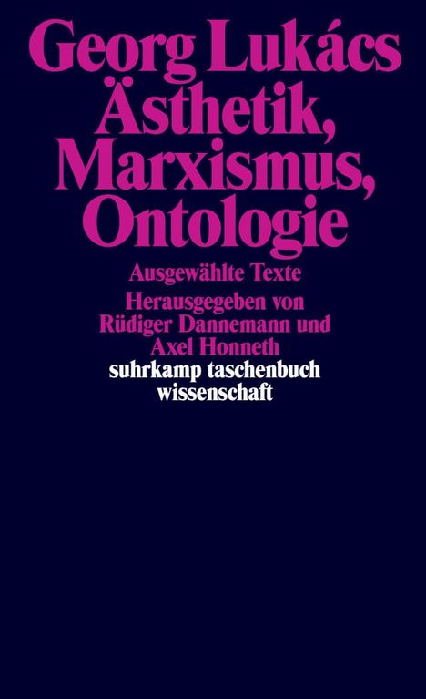 Georg Lukács: Ästhetik, Marxismus, Ontologie, Buch