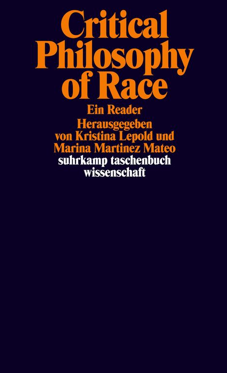 Critical Philosophy of Race, Buch