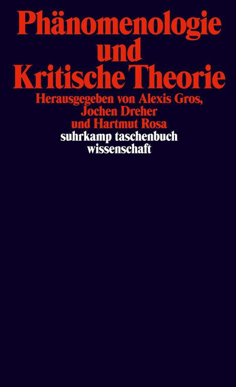 Phänomenologie und Kritische Theorie, Buch