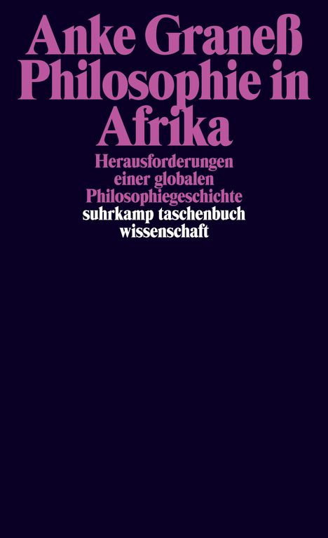 Anke Graneß: Philosophie in Afrika, Buch