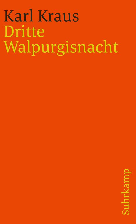 Karl Kraus: Dritte Walpurgisnacht, Buch