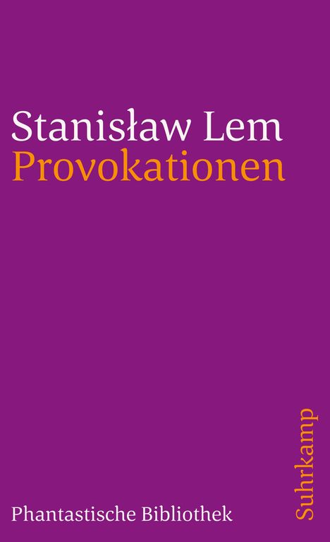 Stanislaw Lem: Provokationen, Buch