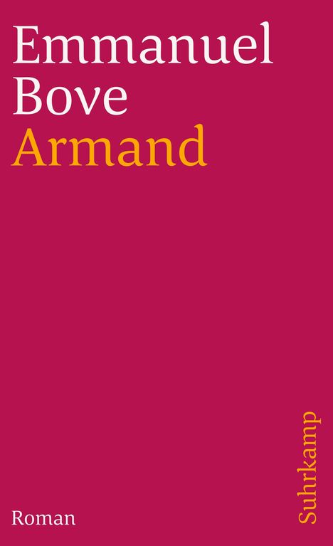 Emmanuel Bove: Armand, Buch