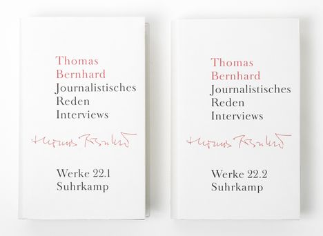 Thomas Bernhard: Werke 22. Journalistisches Reden Interviews, Buch