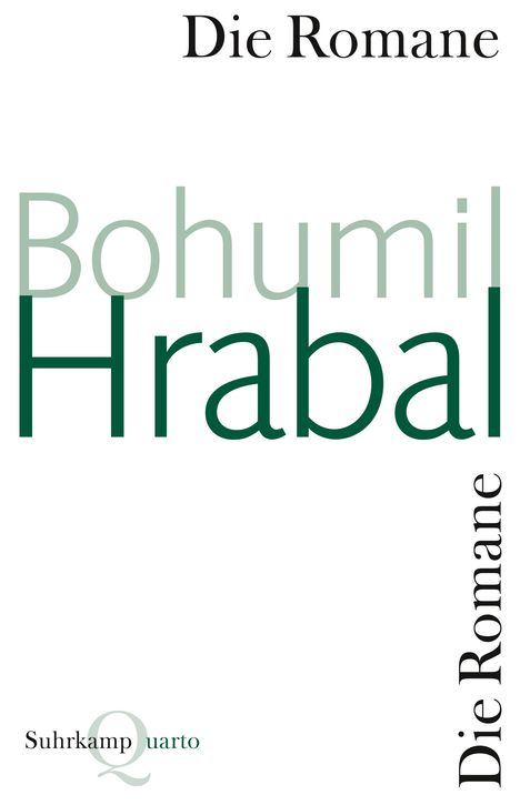 Bohumil Hrabal: Die Romane, Buch